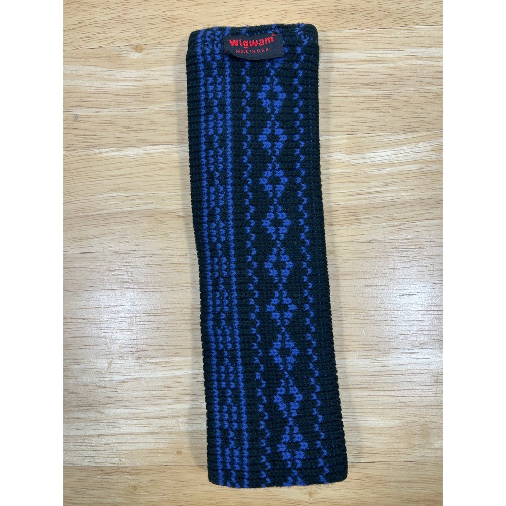 VTG Wigwam Knit Headband‎ Fair Isle Geometric Winter Ear Warmer USA 80s 90s SKI